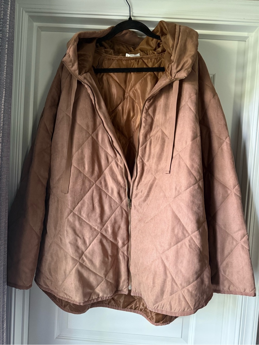 ODDI Light Brown Quilted Jacket - 2 XL
